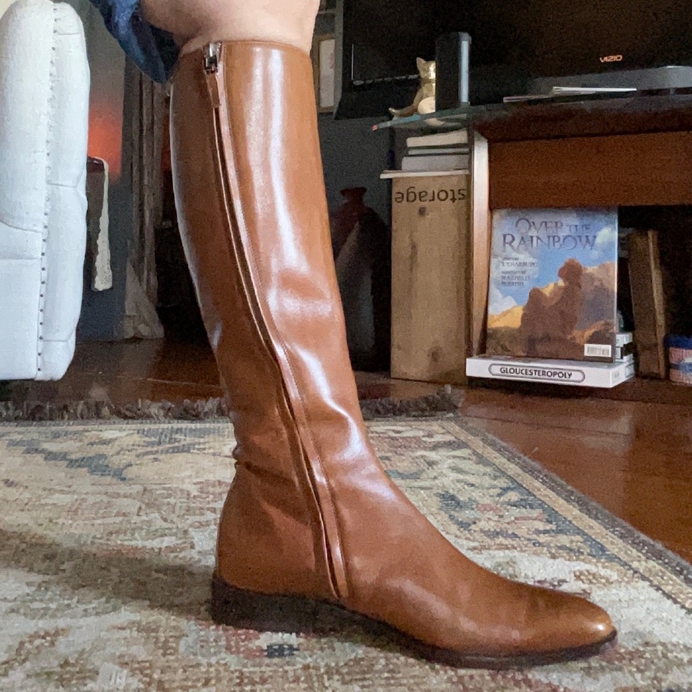 Lambertson Truex British Tan Leather Boots Size 37.5 - Picture 8 of 14